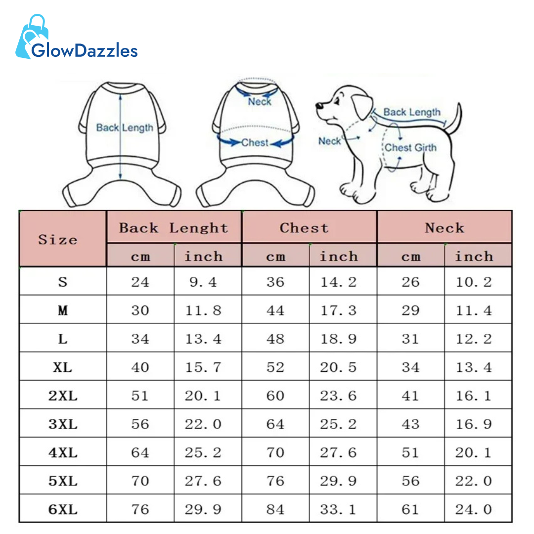 dog-raincoat-size-guide