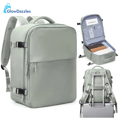 green-cabin-luggage-backpack