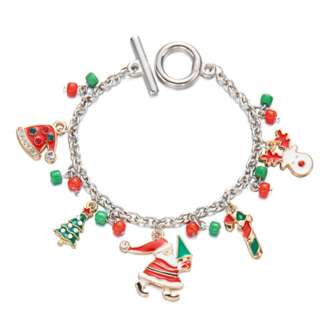 silver-christmas-charm-bracelet